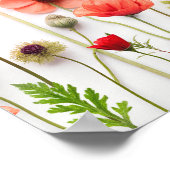 Liebe im Brautparty Bloom Wilsdflower Herzlich wil Poster (Ecke)