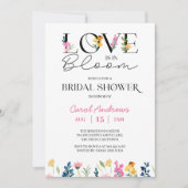 Liebe im Brautparty Blümblümblümliche Wildblume Einladung (Vorderseite)