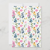 Liebe im Brautparty Blümblümblümliche Wildblume Einladung (Rückseite)