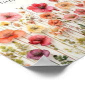 Liebe im Brautparty Blume Bar-Zeichen Poster (Ecke)