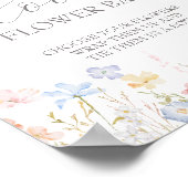 Liebe im Brautparty Blume Bar-Zeichen Poster (Ecke)