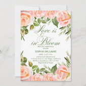 Liebe im Brautparty Blumen-Garten Einladung (Vorderseite)