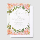 Liebe im Brautparty Blumen-Garten Pergament Einladungen (Versetzt)