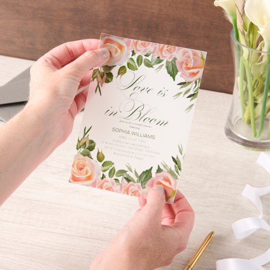 Liebe im Brautparty Blumen-Garten Pergament Einladungen (Handgehalten)