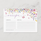 Liebe im Brautparty Blümflora-Schmetterling Begleitkarte (Vorderseite)