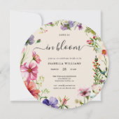 Liebe im Brautparty des blühenden Frühlings Einladung (Vorderseite)