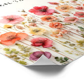 Liebe im Brautparty-Favoriten-Zeichen Poster (Ecke)