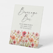 Liebe im Brautparty Getränke Bar-Zeichen Sockelschild (Vorderseite)