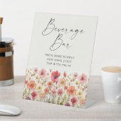 Liebe im Brautparty Getränke Bar-Zeichen Sockelschild (In SItu)