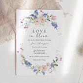 Liebe im Brautparty weiblicher Blume Einladung