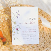 Liebe im Brautparty Wildblume Einladung