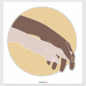 Liebe im Diversity Aufkleber (Blatt)