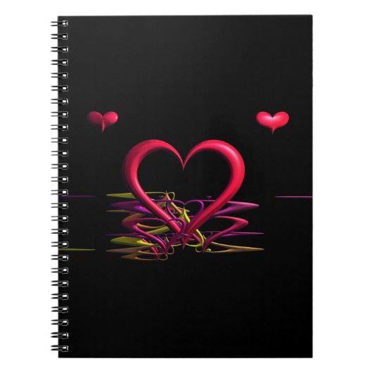 Liebe im Dunkelheit-Spiral-Notebook Notizblock (Vorderseite)