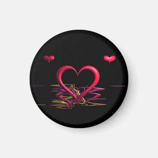 Liebe im Dunkelheitsmagnet Magnet (Vorne)