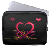Liebe im dunklen Laptop-Sieb Laptopschutzhülle (Vorderseite)