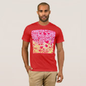 Liebe im dynamischen Farbmuster T-Shirt (Vorne ganz)