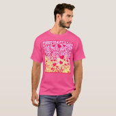 Liebe im dynamischen Farbmuster T-Shirt (Vorne ganz)