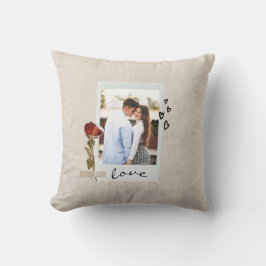 Liebe im eleganten Foto mit Herz Kissen
