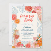 Liebe im ersten Brautparty von Spritz Einladung (Vorderseite)