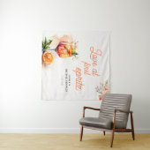 Liebe im ersten Brautparty von Spritz Wandteppich (Beispiel (Horizontal))