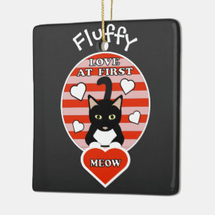 Liebe im ersten Halbjahr Katzenliebhaber Personali Keramikornament