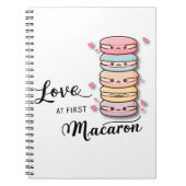 Liebe im ersten Macaron Journal Notizblock (Vorderseite)