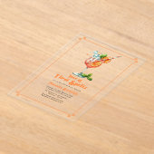 Liebe im ersten Spritz-Brautparty Acryleinladungen (Ablage )