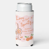 Liebe im ersten Spritz Brautparty Can Cooler Selters Dosenkühler (Seltzer Vorderseite)