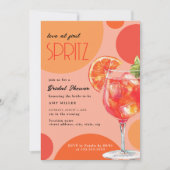 Liebe im ersten Spritz-Brautparty Einladung (Vorderseite)