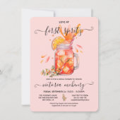 Liebe im ersten Spritz-Brautparty Einladung (Vorderseite)