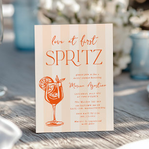 Liebe im ersten Spritz-Brautparty Einladung