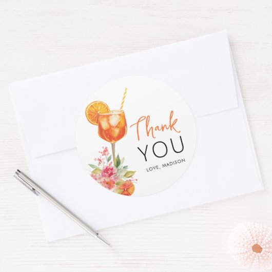 Liebe im ersten Spritz Brautparty Gefallen Sticker (Umschlag)