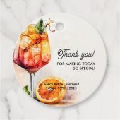 Liebe im ersten Spritz-Brautparty Geschenkanhänger (Vorderseite)