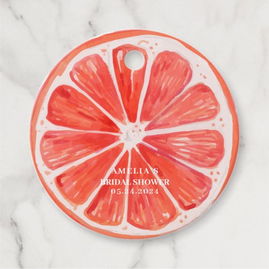 Liebe im ersten Spritz-Brautparty Geschenkanhänger (Vorderseite)