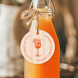 Liebe im ersten Spritz-Brautparty Geschenkanhänger