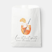 Liebe im ersten Spritz-Brautparty Geschenktütchen (Vorderseite)