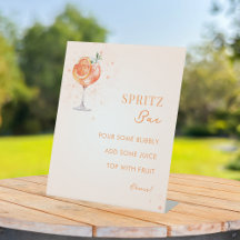 Liebe im ersten Spritz Brautparty Mimosa Bar