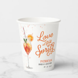 Liebe im ersten Spritz-Brautparty Pappbecher
