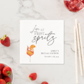 Liebe im ersten Spritz-Brautparty Serviette (Beispiel)