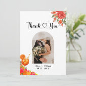 Liebe im ersten Spritz Citrus Orange Brautparty Dankeskarte (Stehend Vorderseite)