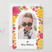 Liebe im ersten Spritz Citrus Orange Brautparty Einladung (Rückseite)