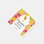 Liebe im ersten Spritz Citrus Orange Brautparty Serviette (Ecke)