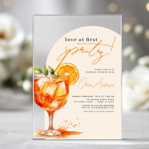 Liebe im ersten Spritz Orange Brautparty