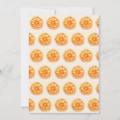 Liebe im ersten Spritz Orange Brautparty Einladung (Rückseite)