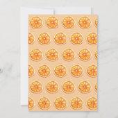 Liebe im ersten Spritz Orange Brautparty Einladung (Rückseite)