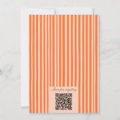 Liebe im ersten Spritz QR-Code Orange-Brautparty Einladung (Rückseite)