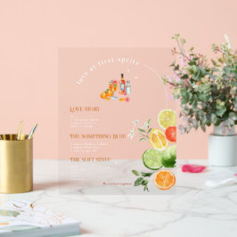 Liebe im ersten Spritz | Signaturentrink Acrylschild