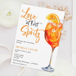 Liebe im ersten Spritz Summer Brautparty Einladung