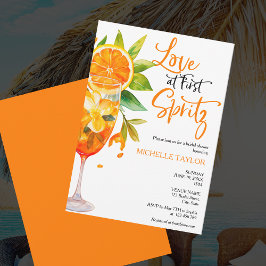 Liebe im ersten Spritz Summer Brautparty Einladung