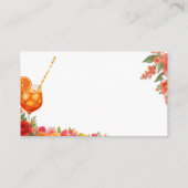 Liebe im ersten Spritz Time Kapsel Brautparty Begleitkarte (Rückseite)